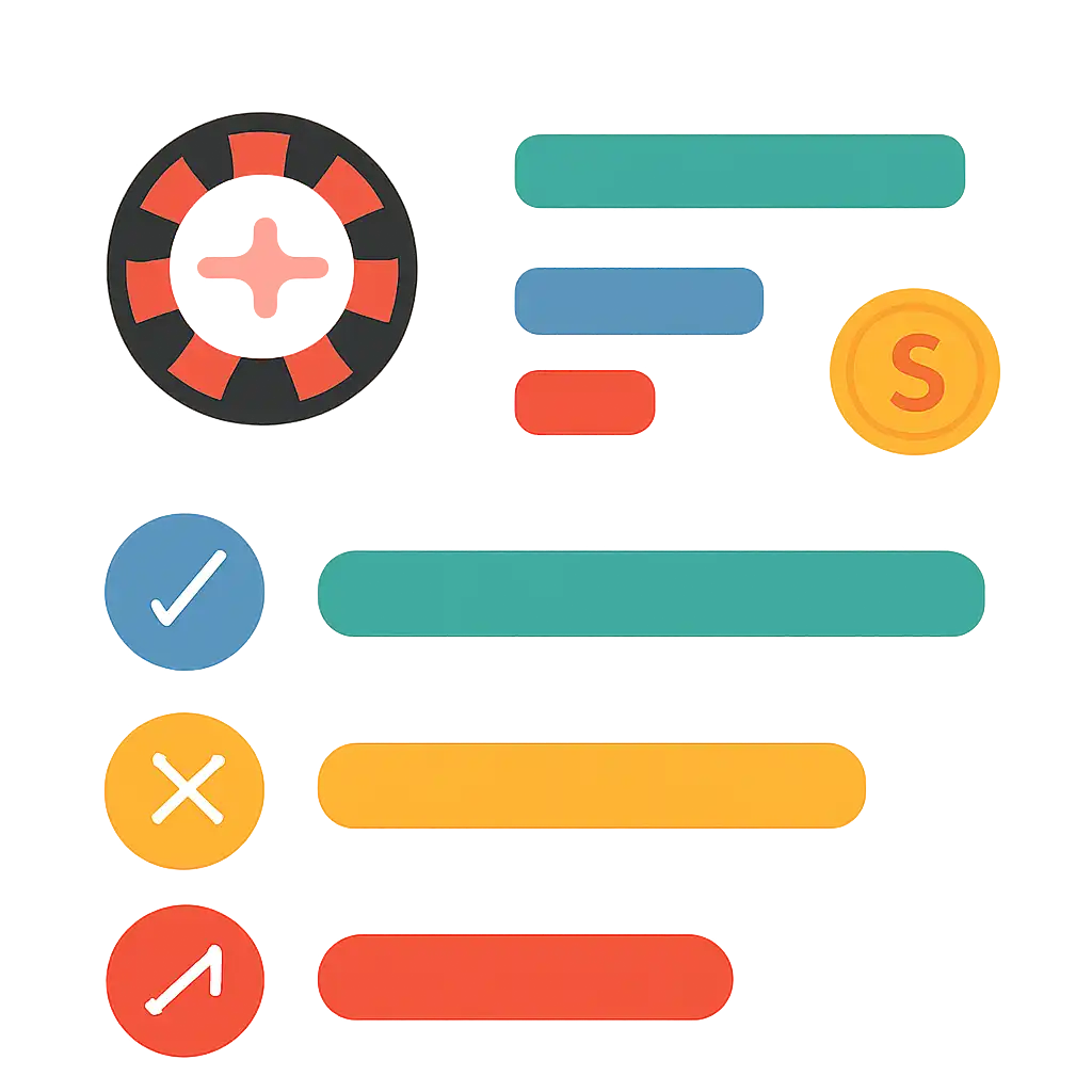 Infographic comparing options using coloured bars and, Roulette Game Odds, Payouts and House Edge