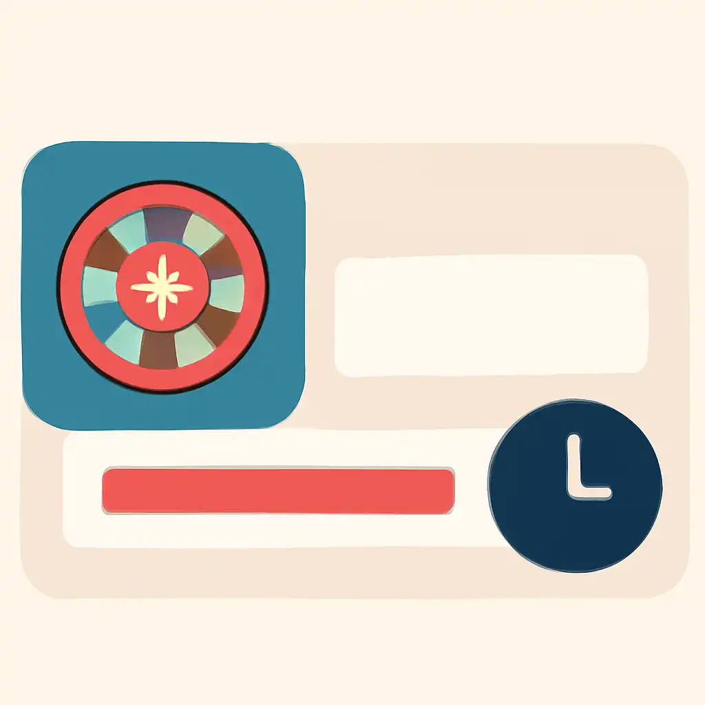 Close-up of button or form field for payout timings, Roulette Game