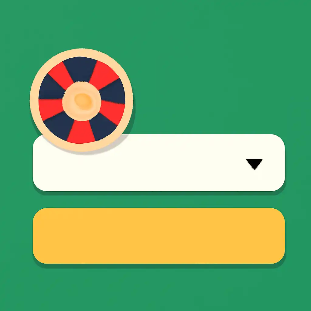 Close-up of button or form field for table limits, Roulette Game