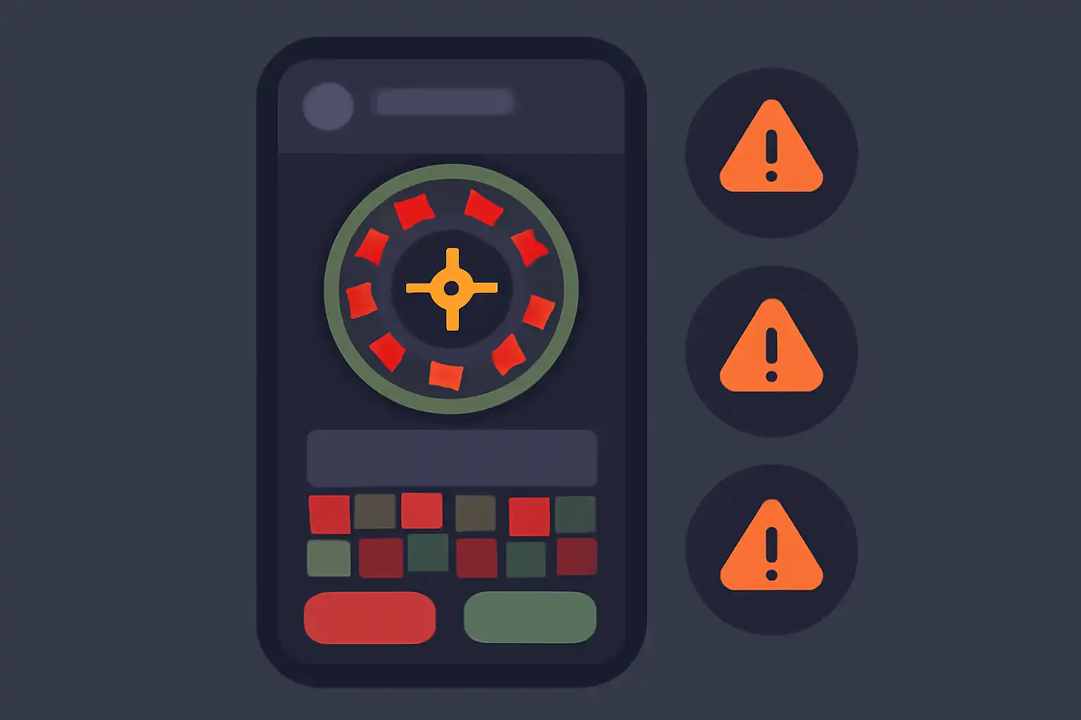 Detail screen: common beginner mistakes, mobile screen, Roulette Game